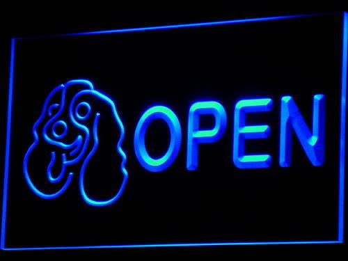 Dog OPEN Pet Shop Display